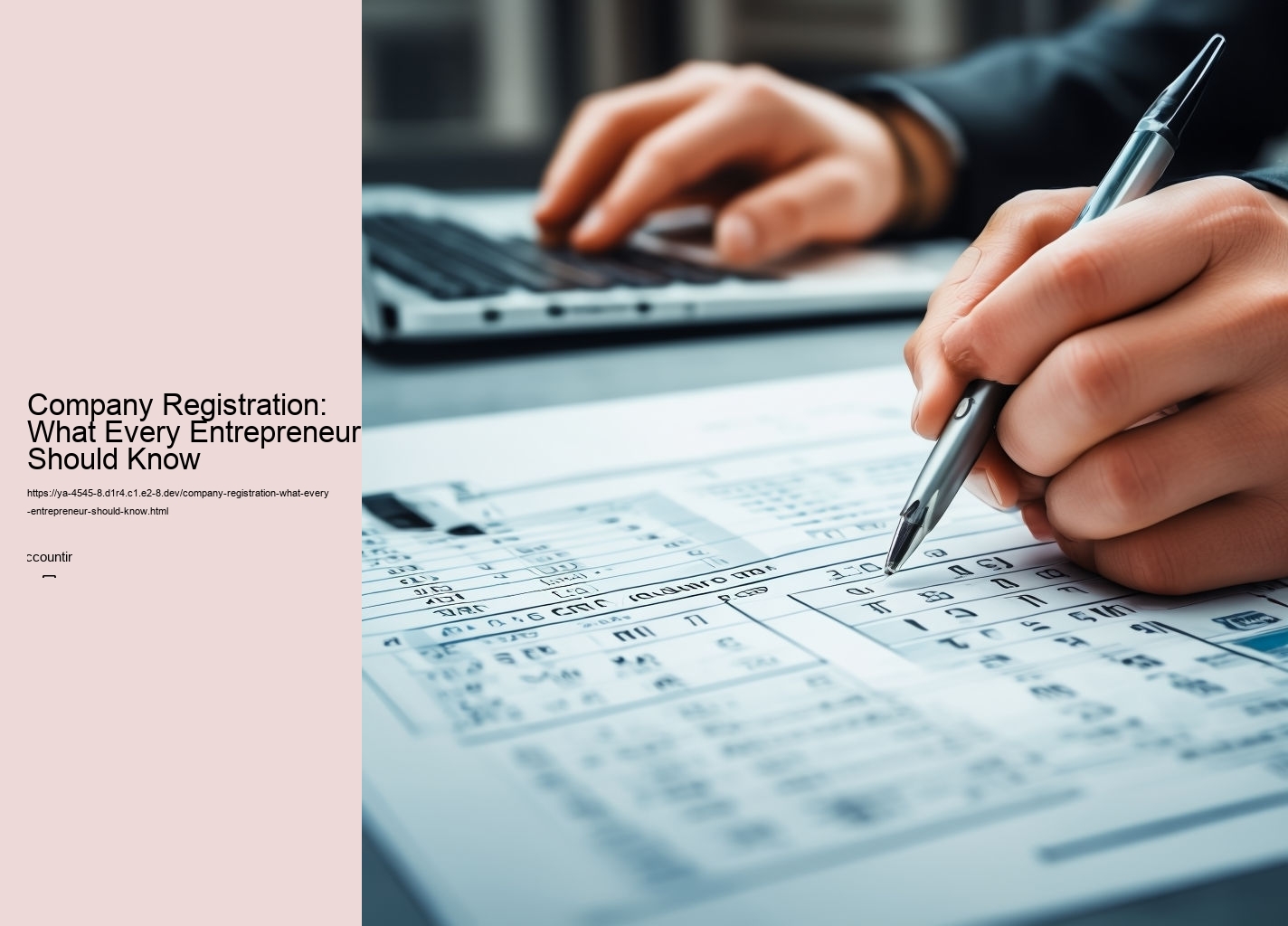 Company Registration: What Every Entrepreneur Should Know