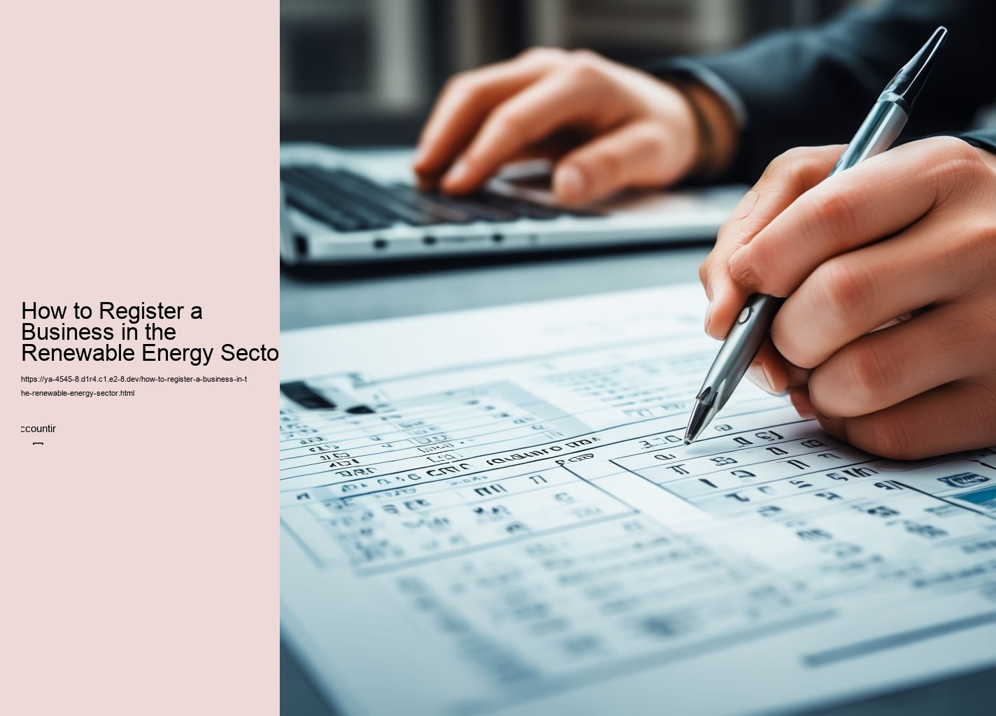 How to Register a Business in the Renewable Energy Sector